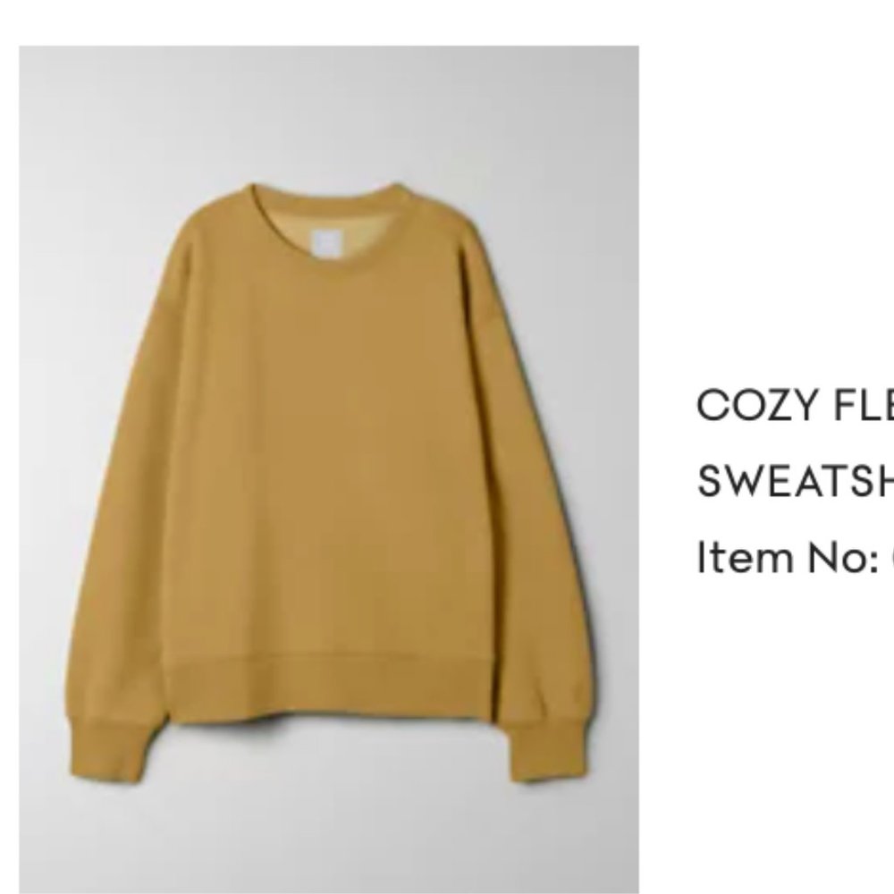 TNA Coze Fleece Boyfriend Crew Neck